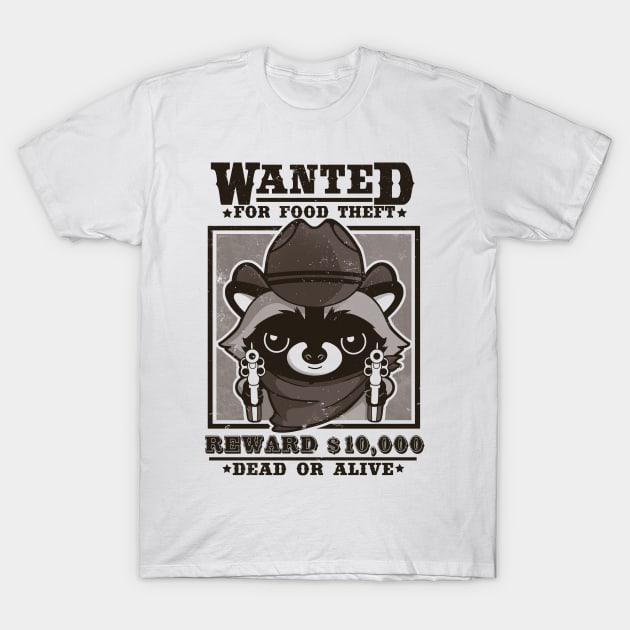 Wanted racoon T-Shirt by NemiMakeit